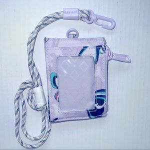 Vera Bradley Lanyard Zip ID Case in Reactive-
Butterfly